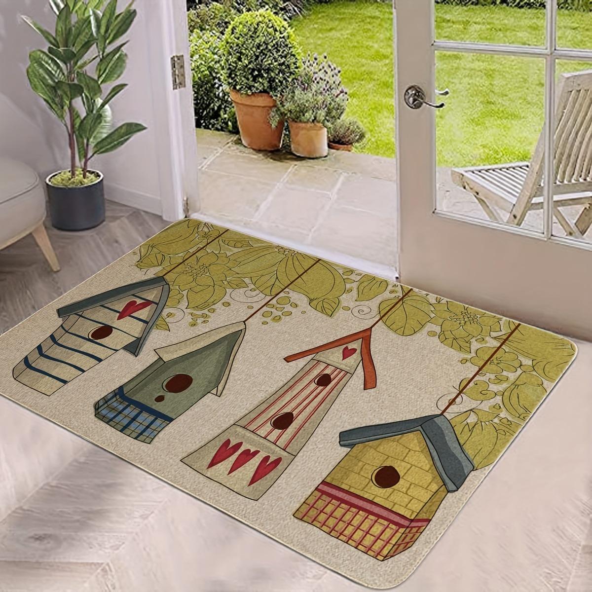 

1PC Castle Pattern Kitchen Rugs Non-Slip Door Mats Pop design Bathroom Rug Bath Mat Carpet for Home Sink Laundry Decor 40cm x 60cm