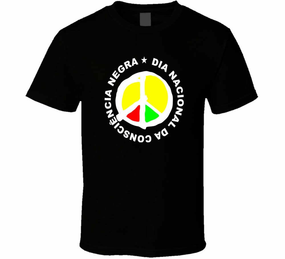 OLODUM Brazil Music Retro Peace 1 logo tee shirt S