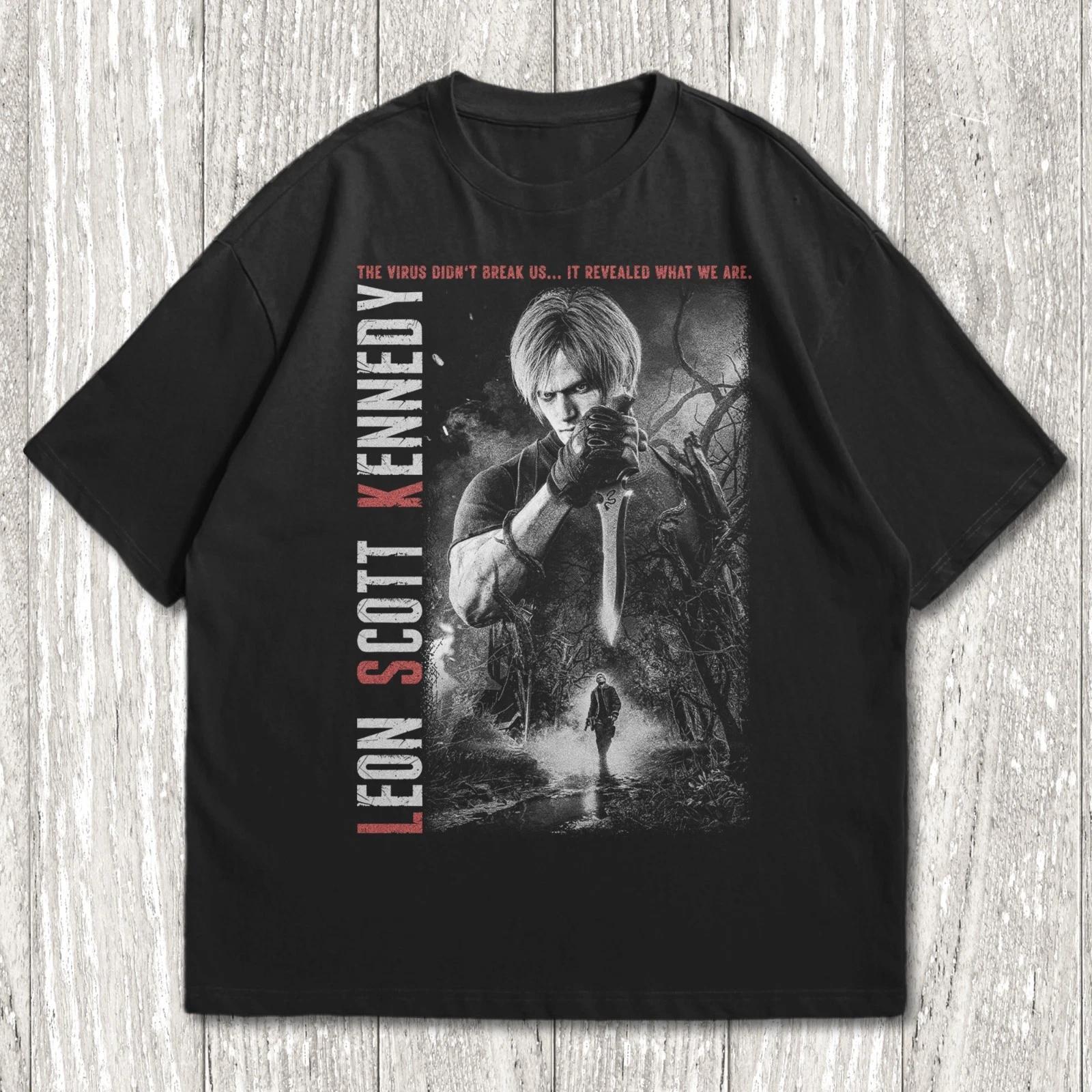 Leon Scott Kennedy T-Shirt, Resident Evil Requiem, Resident Evil Shirt XL