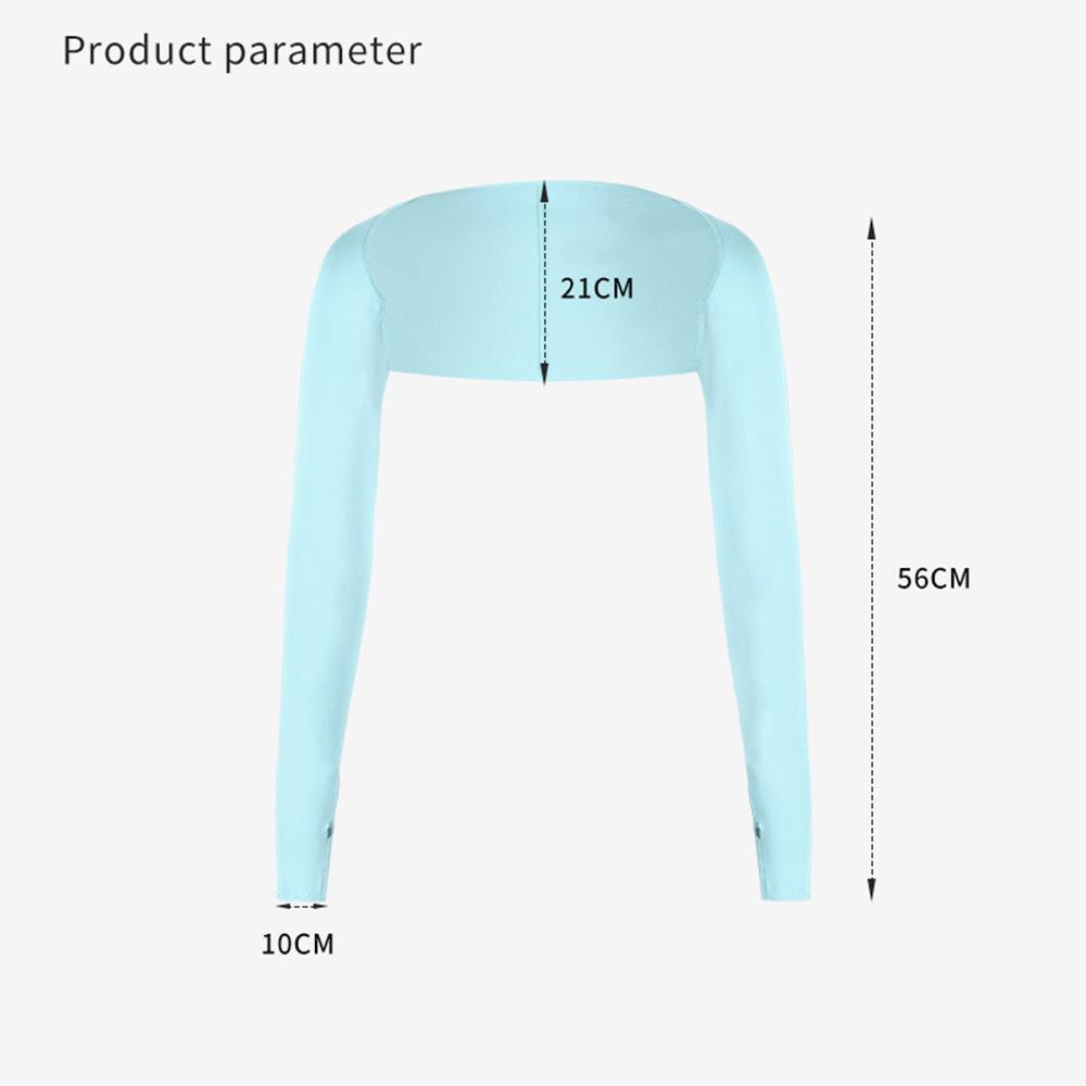 UV Protection Shrug Cooling Cycling Shawl Sun Cover Golf Stretch Breathable Casual Wear Summer Thumb Hole Driving Arm Sleeve