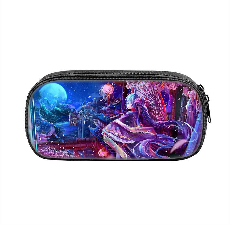 Piórnik Anime Hatsune Miku o Dużej Pojemności Dla Uczniów i Kolekcjonerów