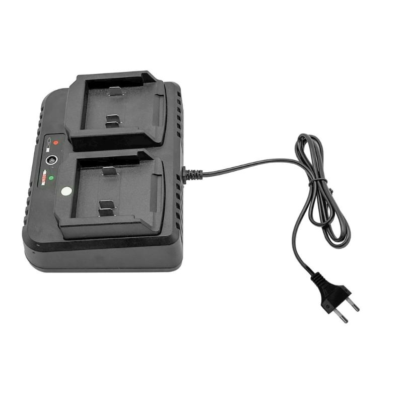 Two Slot 2.0A Fast Charging Station For 18V 21V Battery Featuring Auto Power Off Technology