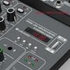 Portable 4 Channel Sound Mixer Built-in Headphone Output Port for Karaoke, Streaming, and Stage Performances