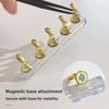 5Pcs Crystal Base Magnetic Nail Art Holder Reusable Nail Art Display Stand  Nail Artists