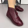 Platform Women Shoes Fleece Warm Winter Women's Boots Soft Sole Non Slip Mom's Shoes Fashion Zip Short Plush Snow Boots