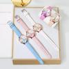 Cute Cat-Print Kids' Watch with Analog Display, Quartz Movement, Perfect for Girls, Children's Day, School Entrance Ceremony, Back-to-School