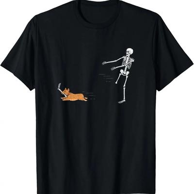 Cute Corgi Dog _ Funny Skeleton Halloween T-Shirt