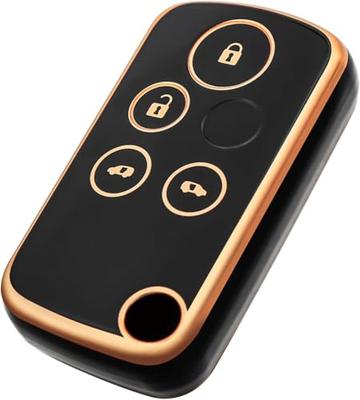 OFFCURVE Honda Odyssey Accord Elysion Insight Step Wagon, Fit, 4 Buttons, Shockproof, Scratch-Resistant, Keychain,