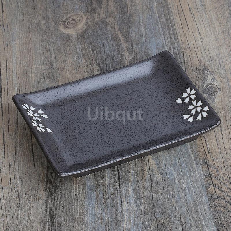 Ceramic Plate Sushi Porcelain rectangle Dish Dessert Plates Salad Platter Dinner Plato Kitchen Tableware Food Decorative Tray