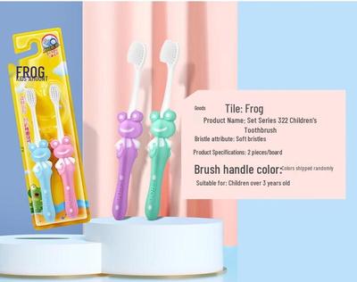 Frog Children's Soft Bristle Toothbrush Set