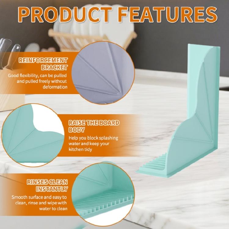 2 Pieces Slip Resistant Shower Water Containment Durable And Flexible For Wet Zone Safety