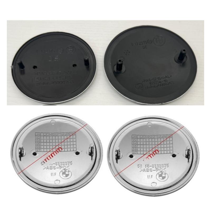 2pcs/set 82mm or 74mm for BMW X1 X3x30f34f36 car hood badge ABS badge accessories for car trunk.2 stuck feet