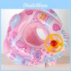 New Cartoon Bear Thickened Inflatable Bottom Children's Swim Ring Baby Infant Steering Wheel Swim Ring Sitting Ring Buoy