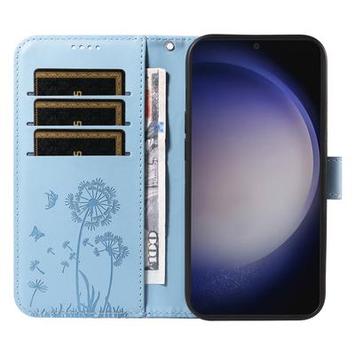 For Samsung Galaxy S25+/S24+ Leather Case Wallet Phone Cover Dandelion Imprint