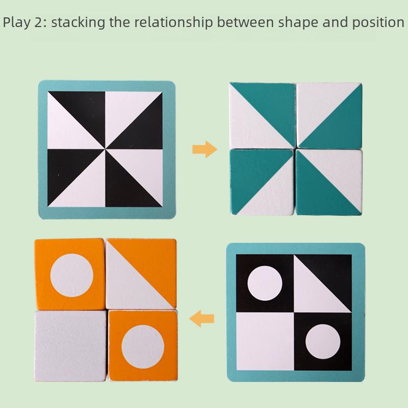 3D Face-Changing Rubik's Cube Building Blocks - Double Challenge Puzzle for Kids and Adults