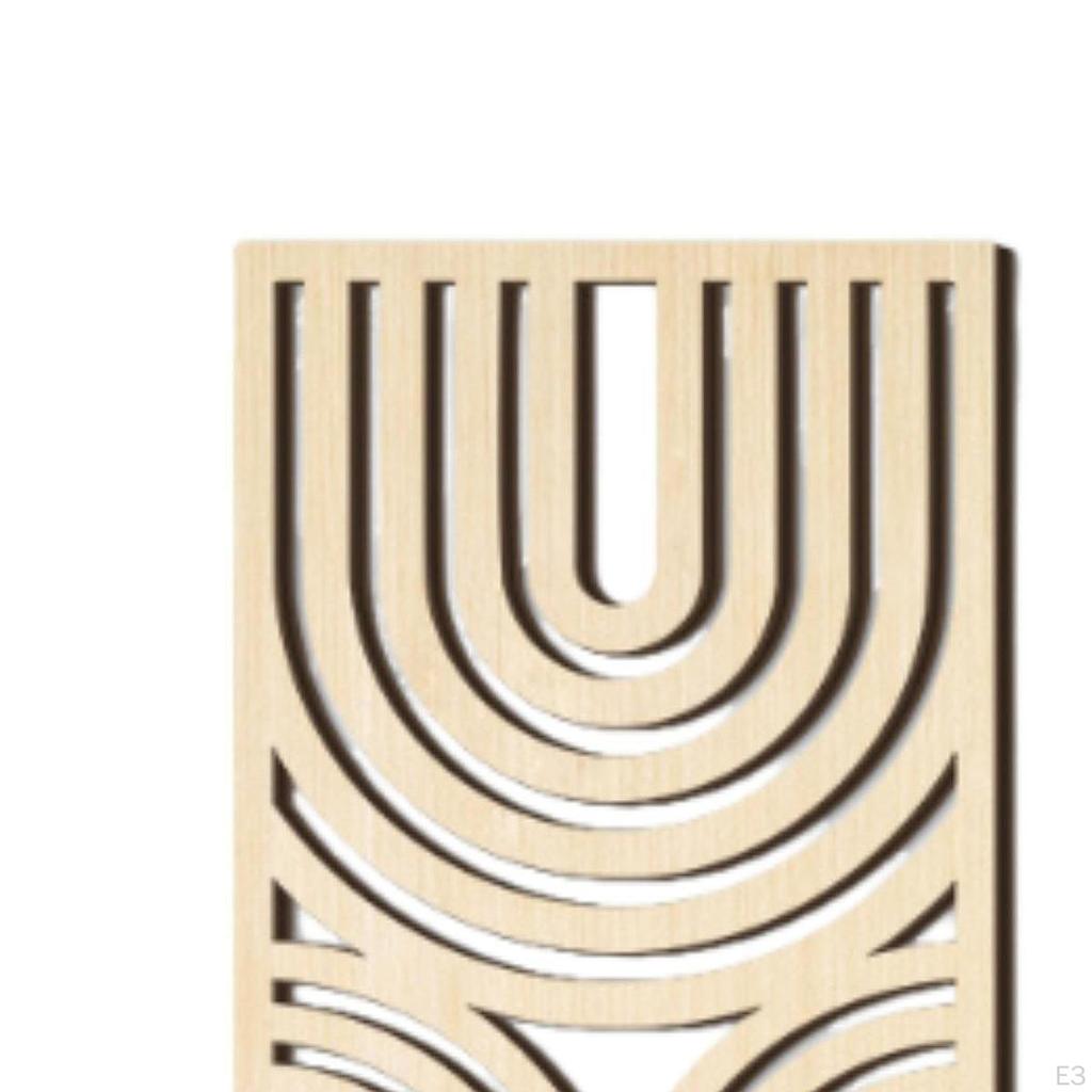 3 Pieces Wall Art Decor Hanging Decoration Rustic Boho Decorative 3D Hollow, for Kitchen