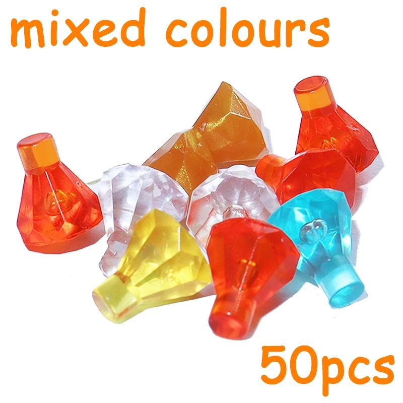 Non-Toxic Building Block City Treasure Chest Gem Box Gold Silver Diamond Dollar Cents Money Coins Cash Bricks Accessory Printed Moc Toy