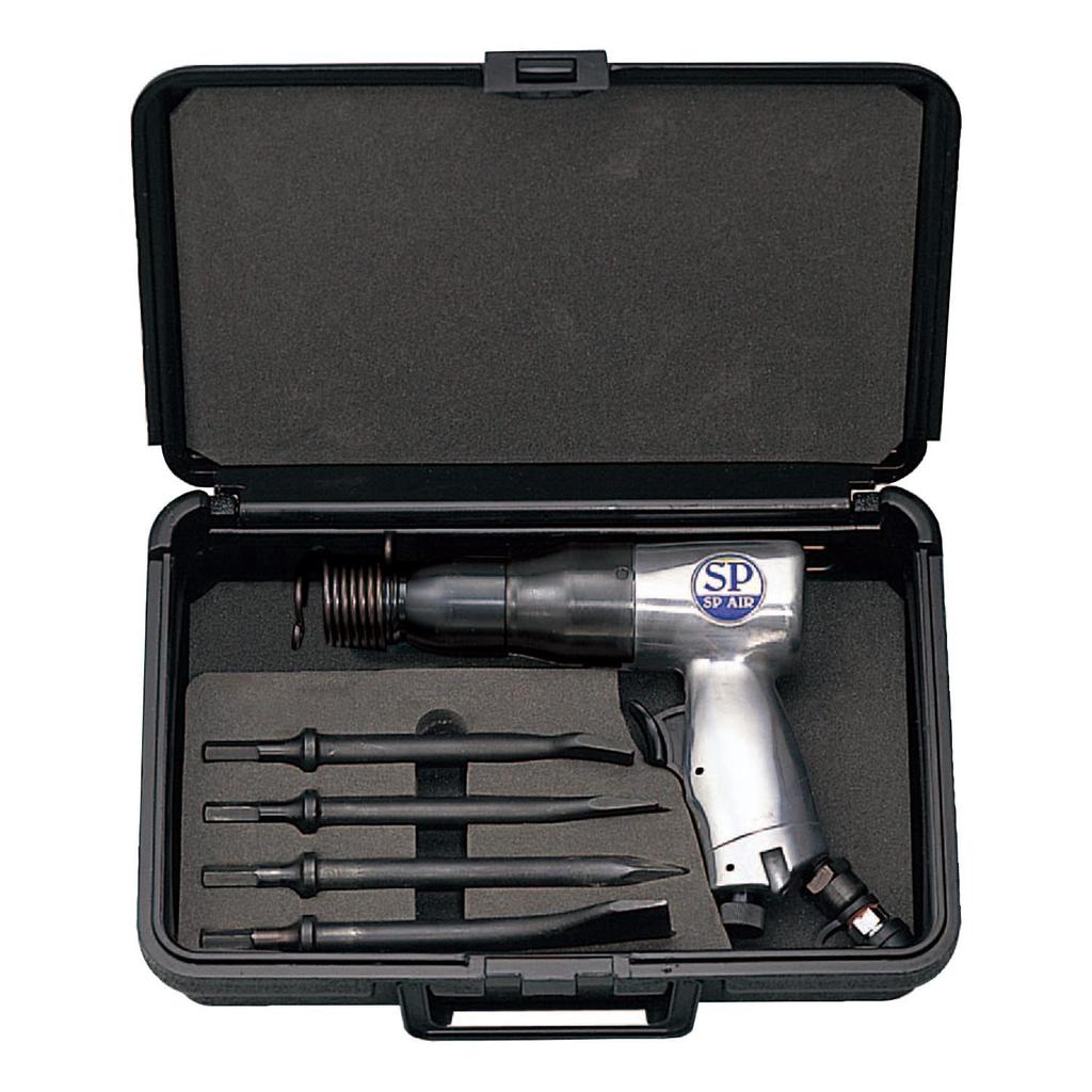 SP Air Air Hammer Set Types of Chisels PB Chisel Diameter (SP) (4 + Case) 10mm SP-1410-K