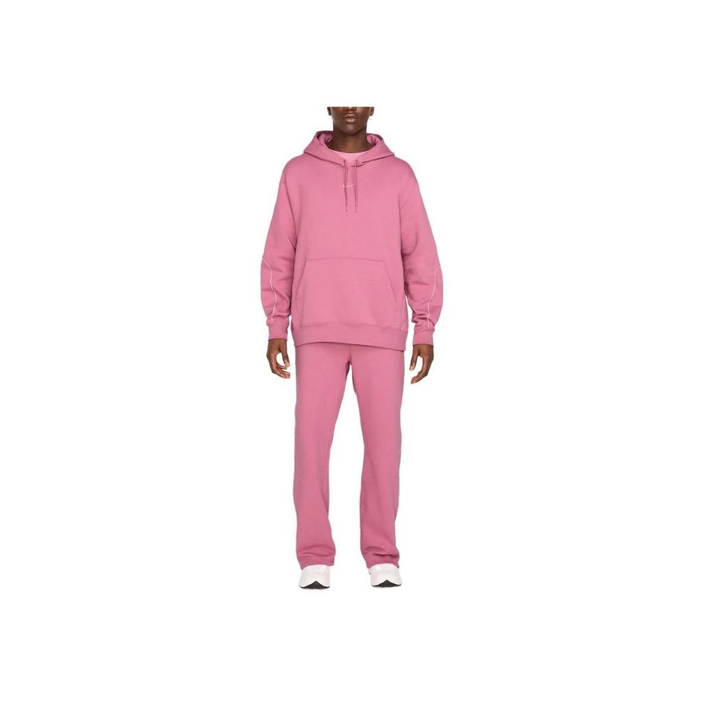 Nike Solid Color Hooded Pullover Loose Long Sleeve Sweatshirt Unisex Sweatshirt Pink FN7659-667