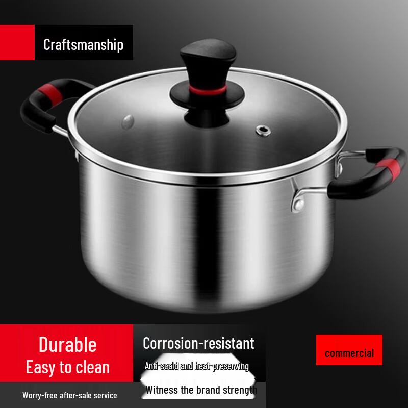 Yingbai 316 Stainless Steel Soup Pot with Steamer