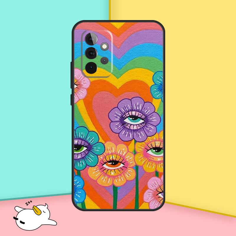 Cute Indie Hippie Case For Samsung Galaxy A32 A52 A12 A14 A34 A54 A51 A71 A53 A33 A13 A15 A25 A35 A55 Cover