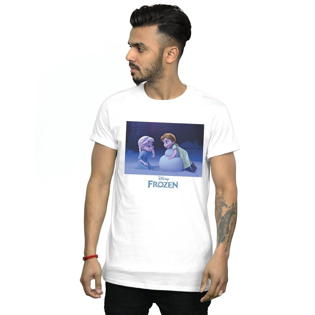 Disney Mens Frozen Build A Snowman T-Shirt