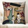 1pc Abstract Female Face Design Pillowcase, Single-Sided Print, Suitable for Vacation Homes, Bedroom Decor, Perfect Home Decoration and Holiday Gift,