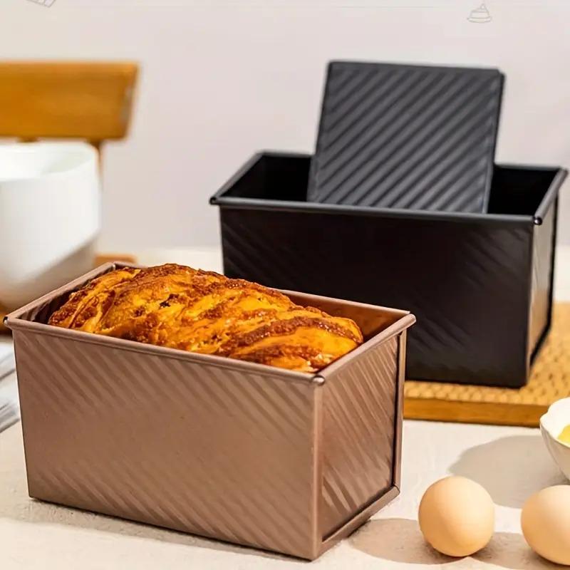 Rectangle  Loaf Pan with Sliding Lid for Sourdough Bread Making Includes Dough Scraper and Cutter Ideal for Holiday Baking