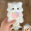 High Quality Cute Handmade Twisty Stick Little Cat Pendant Keychain Plush Diy Material Package Gifts Twist Bar Kitten Doll Plaything