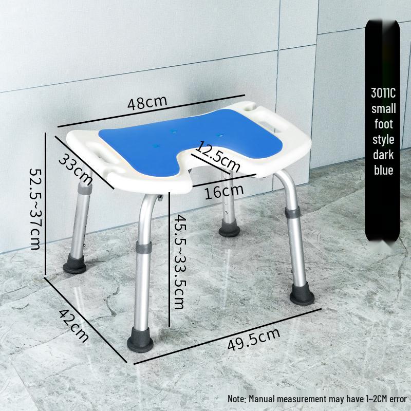 Rutschfester Aluminium-Bade-/Duschhocker für ältere Menschen & Schwangere