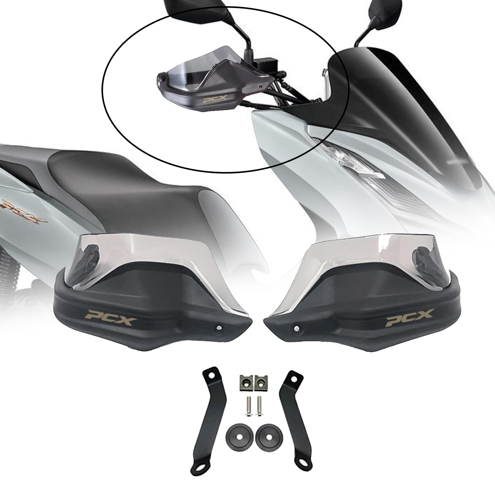 

MAORANG Защита рук мотоцикла для защиты от ветра для дымчато-серого PCX160/PCX150 (2024-2025 гг.) - Ветрозащитный, для двух рук PCX160/PCX150 (2017-2025+) -