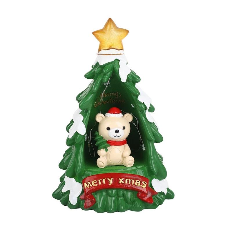 Christmas Tree Night Light LED Ornament For Bedroom Bedside Table Soft Warm Glow Home Decor Cozy Holiday Gift For Women Kids