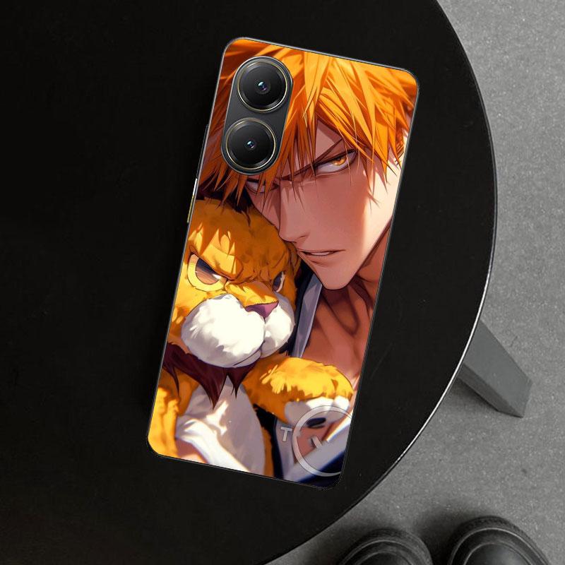 Kurosaki Ichigo Bleach Phone Case Cover for Xiaomi Poco X6 X5 X7 Pro F7 Ultra Redmi 15C 15 13C 13 12C 12 10C 10 10A 9C 9A 9T 9 C