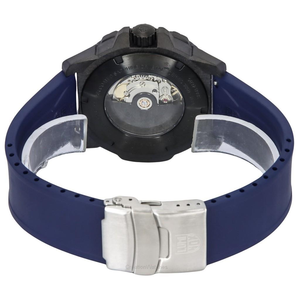 Luminox Master Carbon SEAL Rubber Strap Blue Dial Swiss Automatic Diver's XS.3863 200M Men's Watch