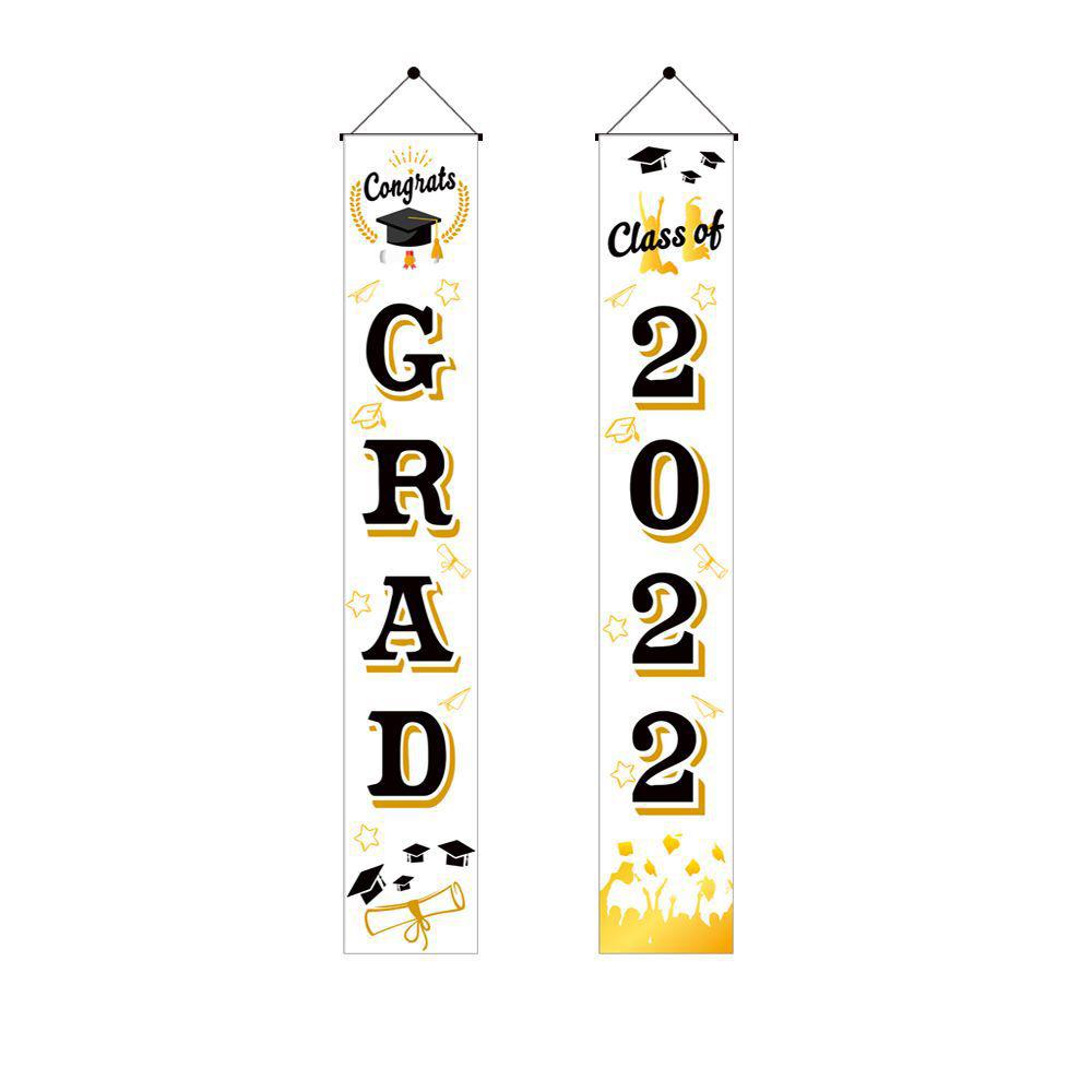 

Украшение для выпускного вечера 2022 года, баннеры-куплеты для выпускников, класс поздравлений GRAD, подвесной флаг для двери/крыльца, декор для выпускного вечера