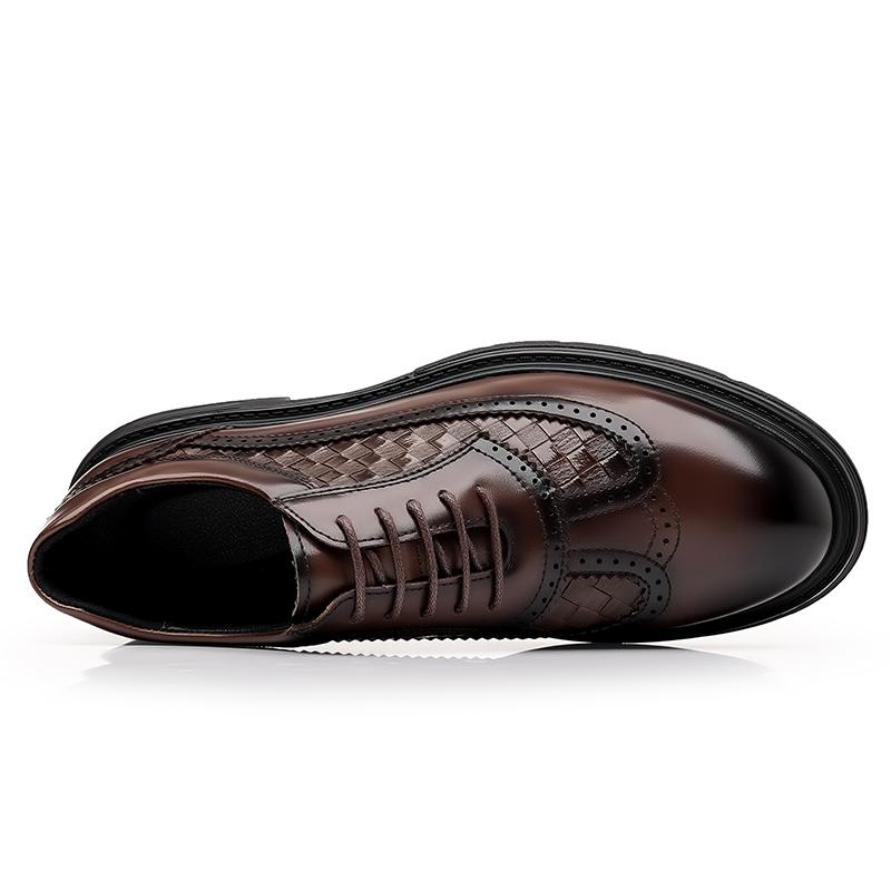 Fashion Leather Shoes For Man Genuine Leather Casual Shoes Fashion Business Oxford Shoes High Quality Designer Work Shoes