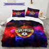 CSKA Moscow Logo Pattern Bedding Set Quilt Cover Pillowcase Home Decor Gift (1 * Duvet Cover + 2 * Pillowcase, Without Core)