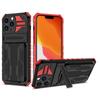 for iPhone 13 13 12 Pro Case Wallet 3-Card Flip Cover Credit Card Holder Slot Back Pocket Dual Layer Protective Hybrid Hard Case