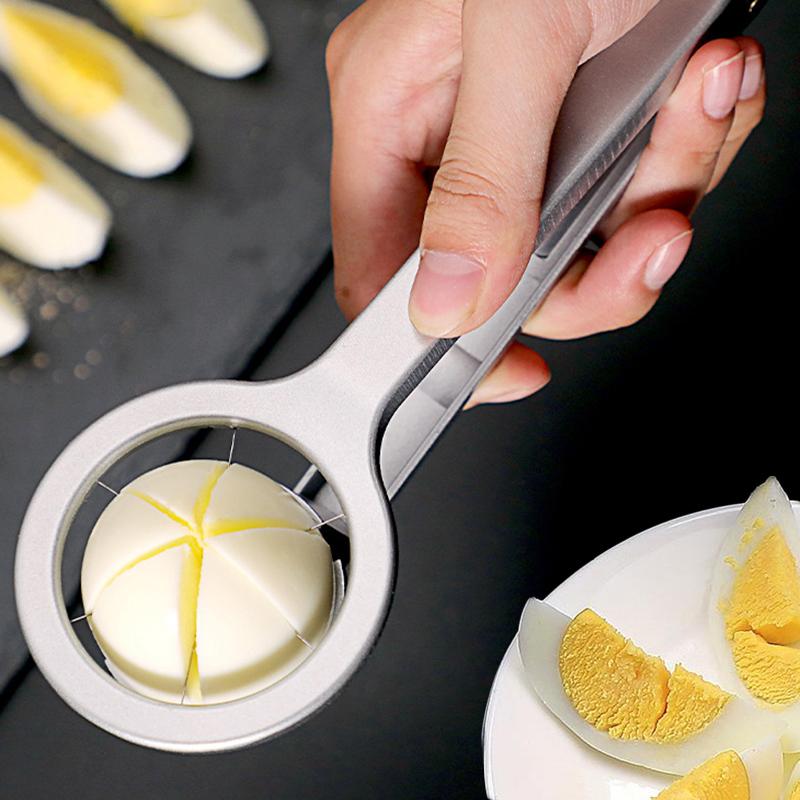 Multifunction Stainless Steel Egg Slicer Eggs Cutting Egg Wedges Fruits Slicing Strawberry Cheese Kitchen Tool