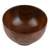Criança Criança Tigela Natural de Madeira Feita à Mão Recipiente de Comida Resistente ao Calor Louça (11cm)