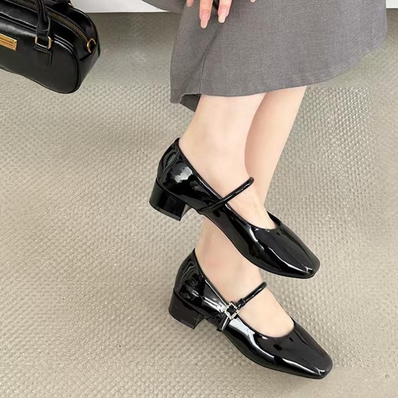 

Pointed Toe Women Loafers Black Brown White Casual Mules Shoes Belt Buckle Shallow Slip on Low Flat Heeled Party Pumps Size 40 35 чёрный