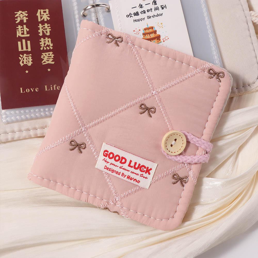 Cloth Photocard Frame Bow Card Protective Case Photo Display Photocard Holder Friends