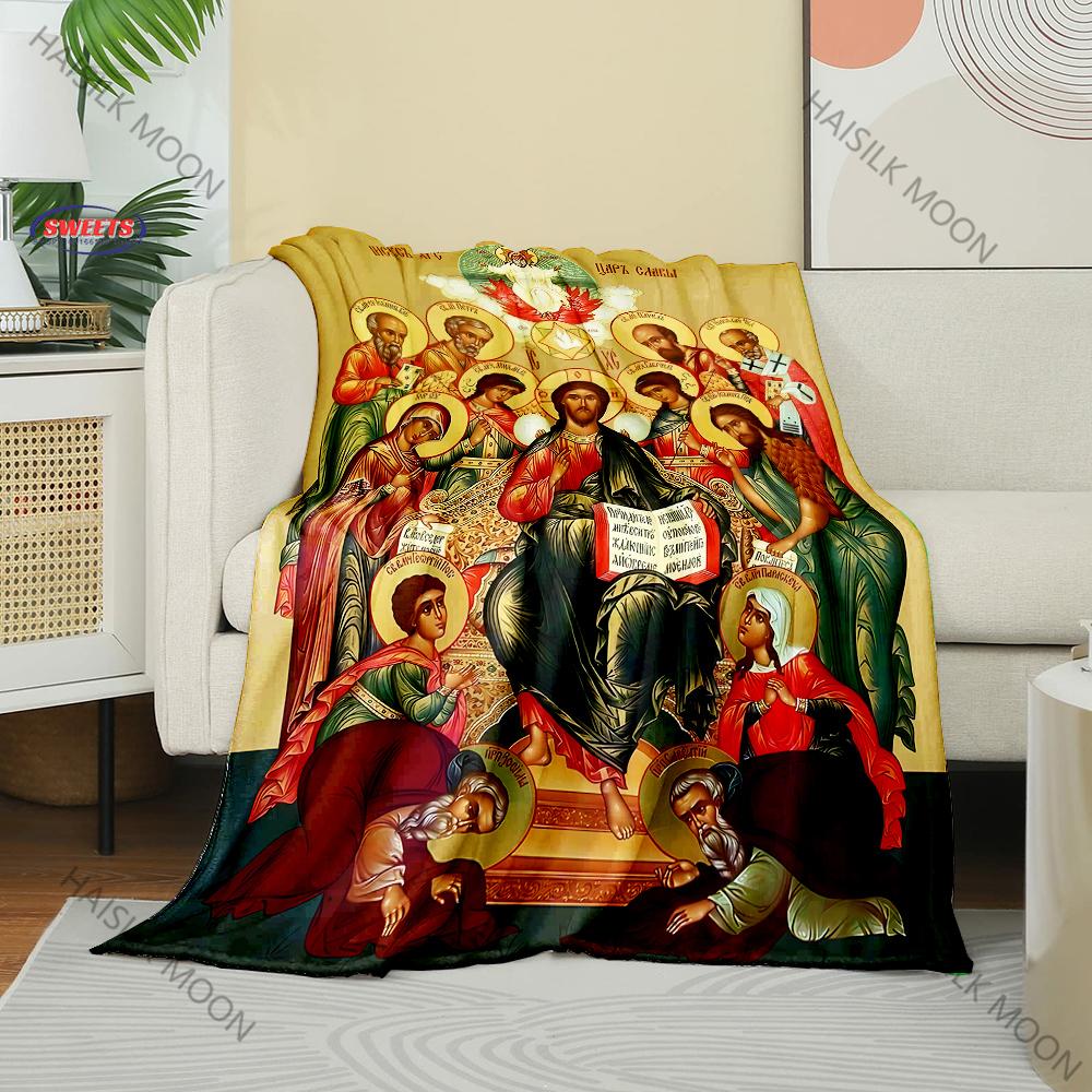 Multi-Size Jesus and The Twelve Apostles Throw Blanket - Warm Gifts for Women, Men, Girls, Super Soft Fluffy Next Day Shipping