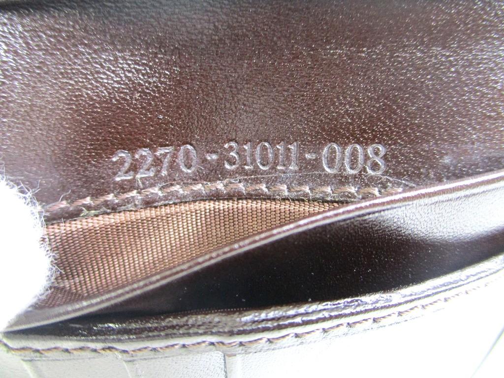 Authentische FENDI Zucca Khaki Canvas Braunes Leder Bifold Geldbörse Kompakte Geldbörse #a935 Überholt