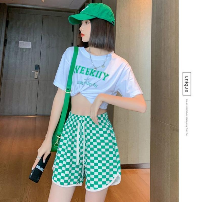 Shorts Female Summer Loose High Waist Large Size Casual Pants Three-point Sports Pants Outside Fashion Shorts