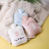 with Plush Cover Hot Water Bottles PVC Hand Warmer Warming Products Cartoon Pig Hot Water Bag  Foot