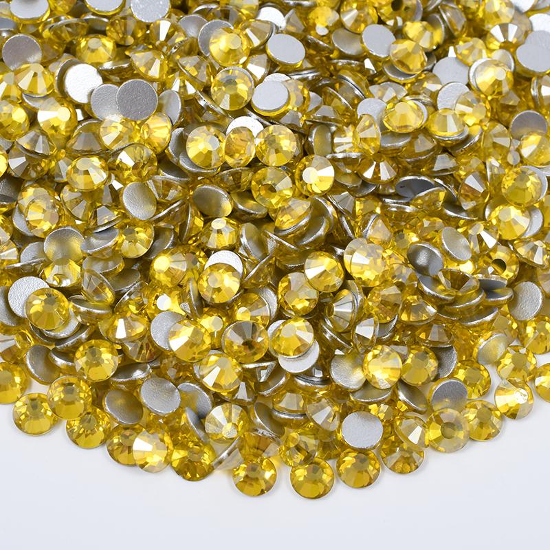 New Misty Rose Colors Glass Rhinestones SS6-SS30 Non Hotfix Crystals Flatback Crystal Rhinestones for Nail Art DIY