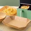 Rectangular Fryer Paper, Non-Stick Silicone Baking & Oil Paper, Cake Cups, Pot & Plate Liners for Easy Cooking &