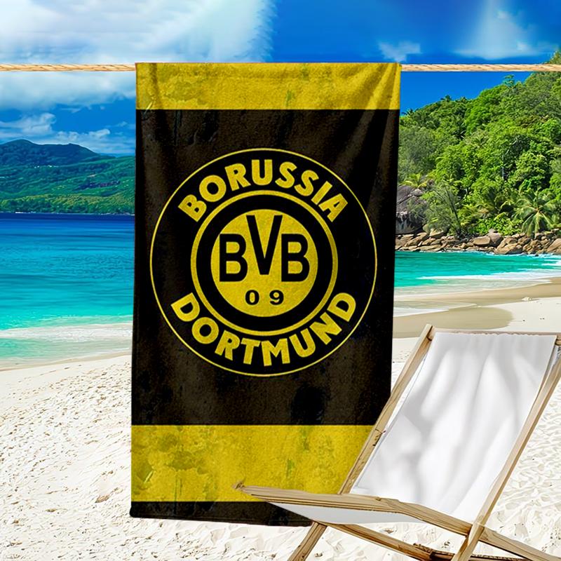Ultra-Soft Beach Towel with Borussia Dortmund Theme,Ideal for Pool - Camping, Diving - Perfect Travel Essential, Vibrant Beach Towel.