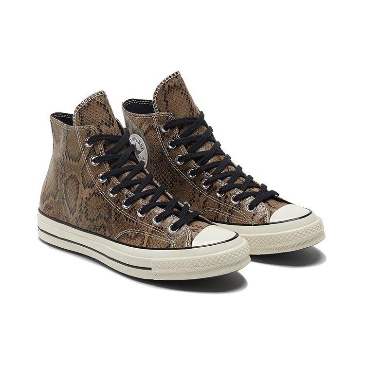 Converse Unisex tenisky Chuck 70 High hadí kůže hnědé egret černé 170103C